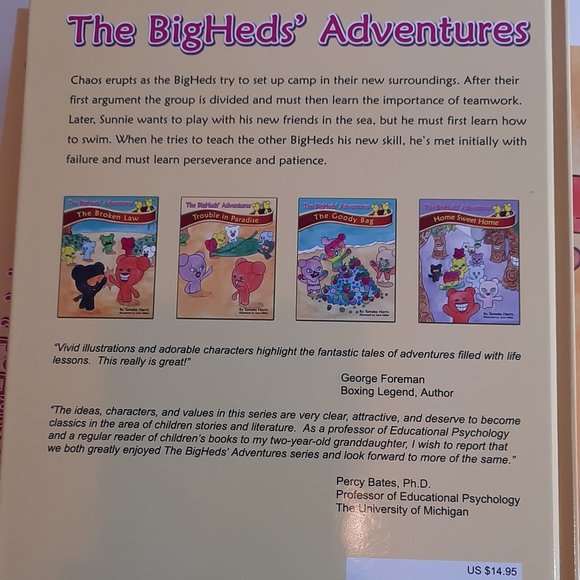 The Bigheds Adventures Trouble in Paradise Book - Picture 2 of 2